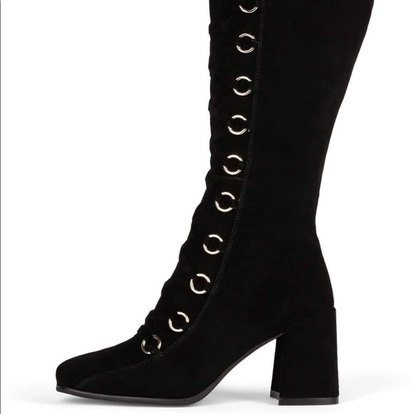 Jeffrey Campbell Francaise Suede mod go go boots - Picture 5 of 10